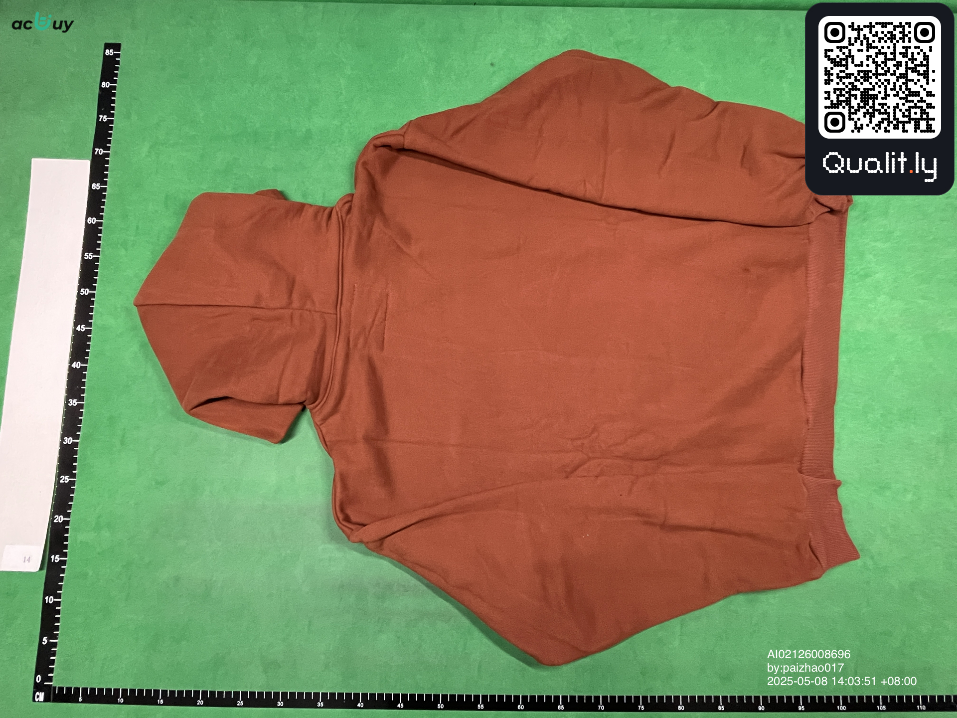 Sp5der Web Hoodie Orange QC photo 2