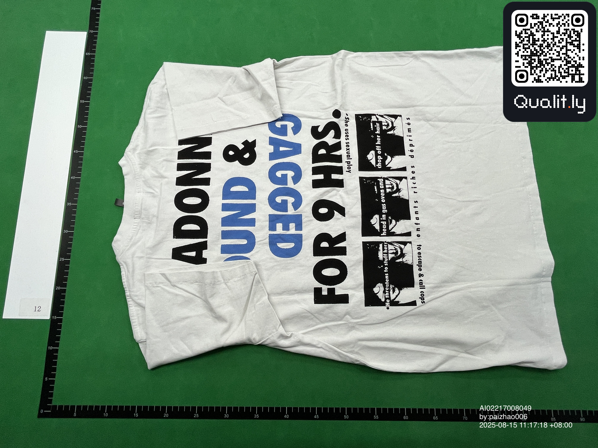 T-shirt QC photo 2 of 12