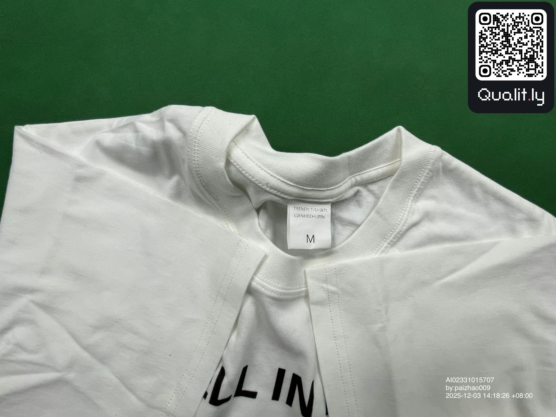 T-shirt QC photo 3 of 14