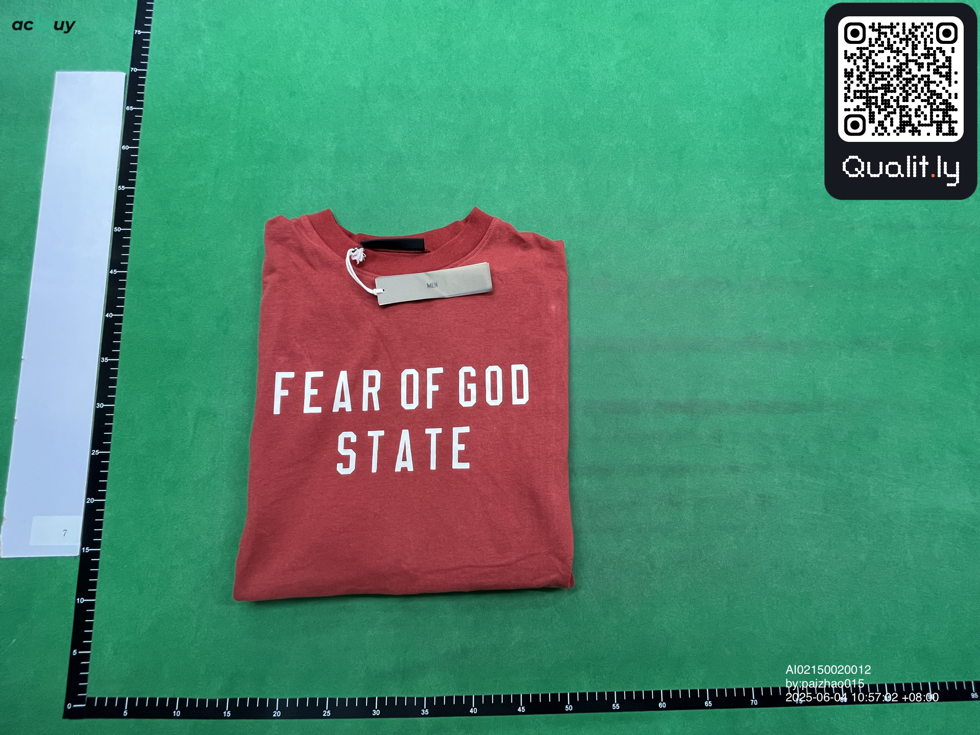 Tシャツ QC写真 1/8