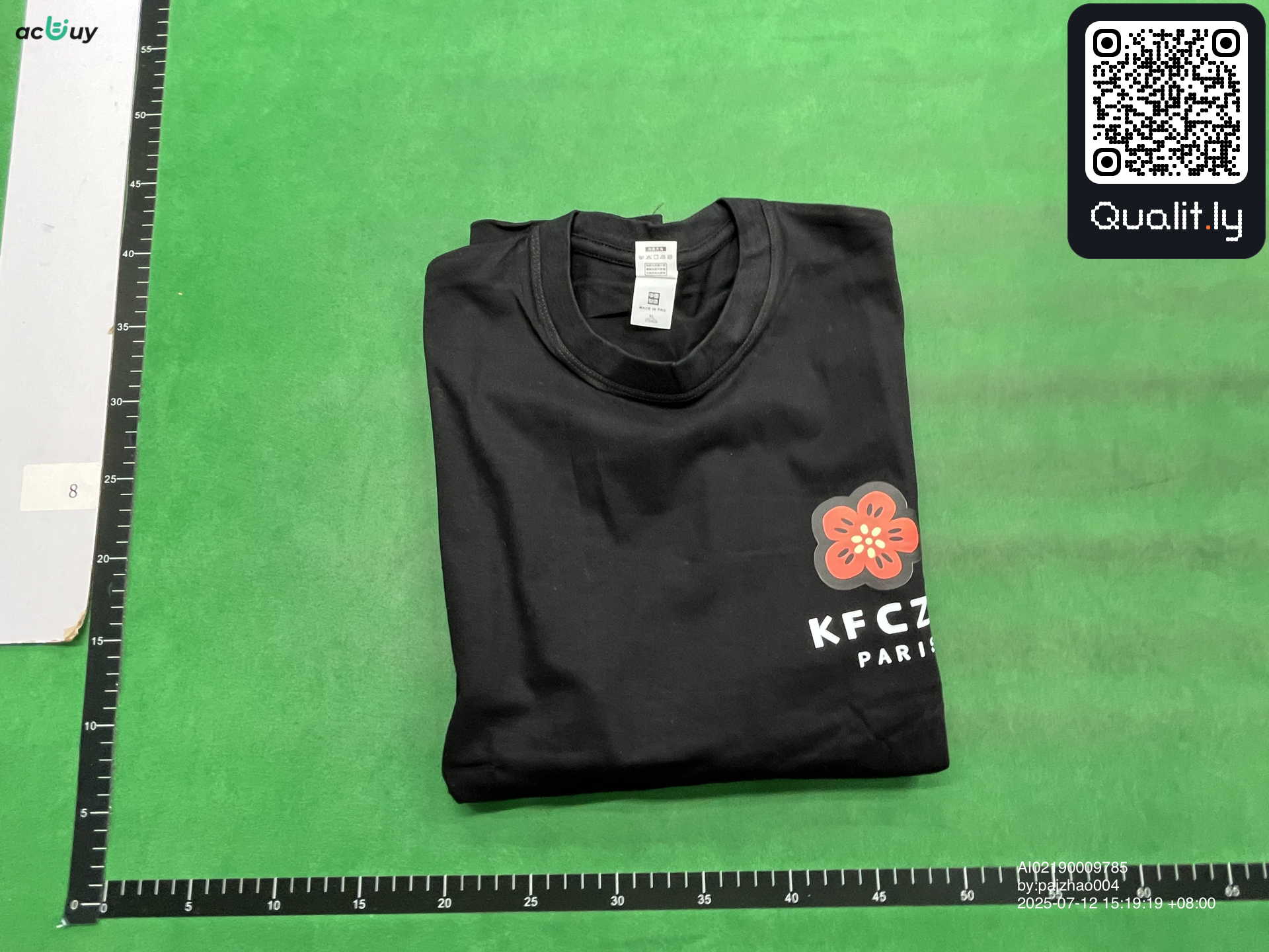 Tシャツ QC写真 1/4