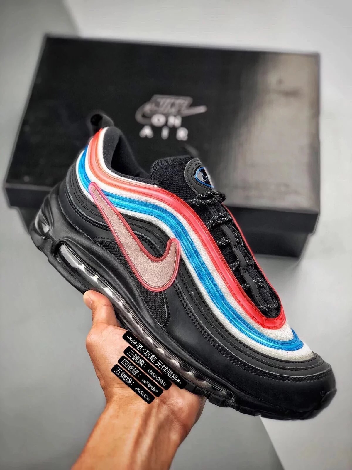【特价促销】Nike Air Max 97 Neon Seoul 霓虹 首尔限定全掌气垫跑步鞋 CI1503-001&nbsp;i