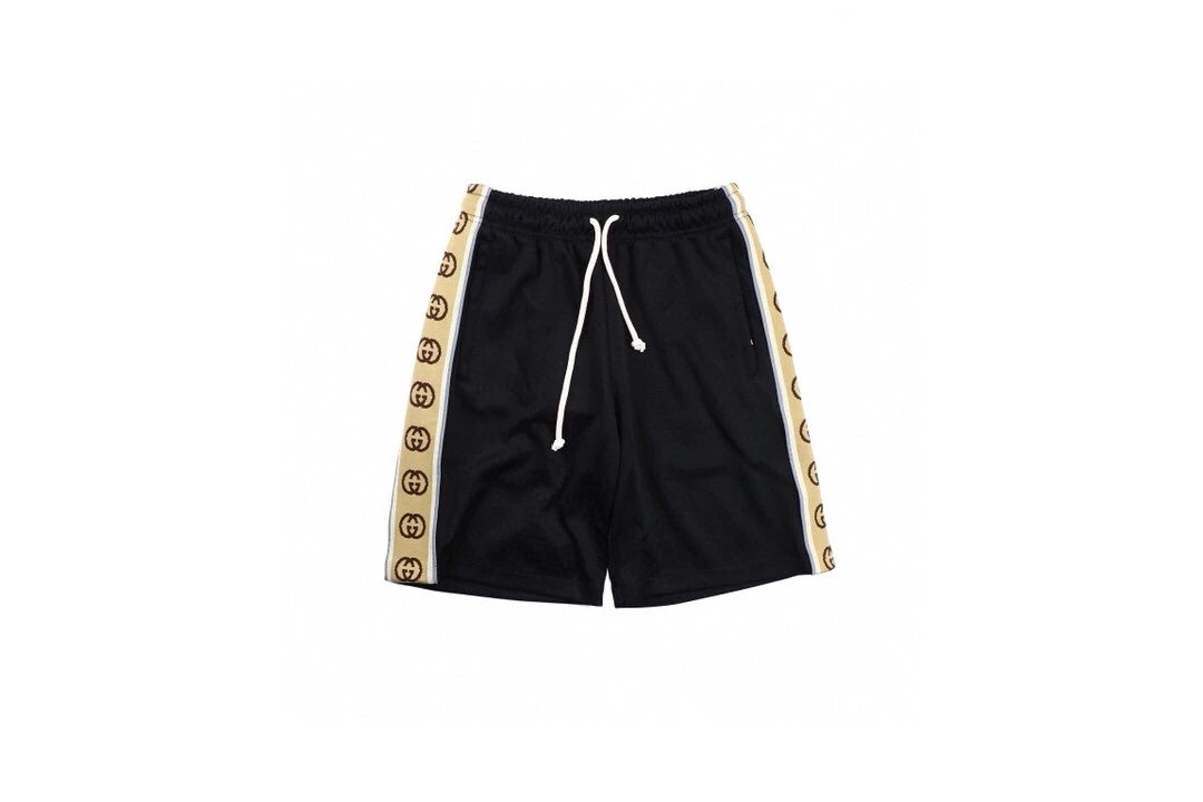 Gucci 新款 侧边双G反光织带短裤
