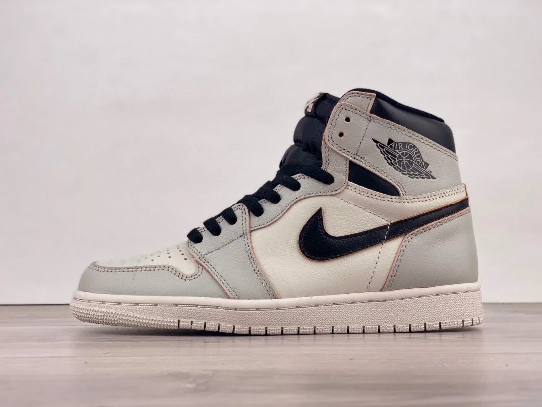 Air Jordan * n 1 AJ1 Grey, White, Black Scratch Music Pink Gold High Top Sneaker CD6578