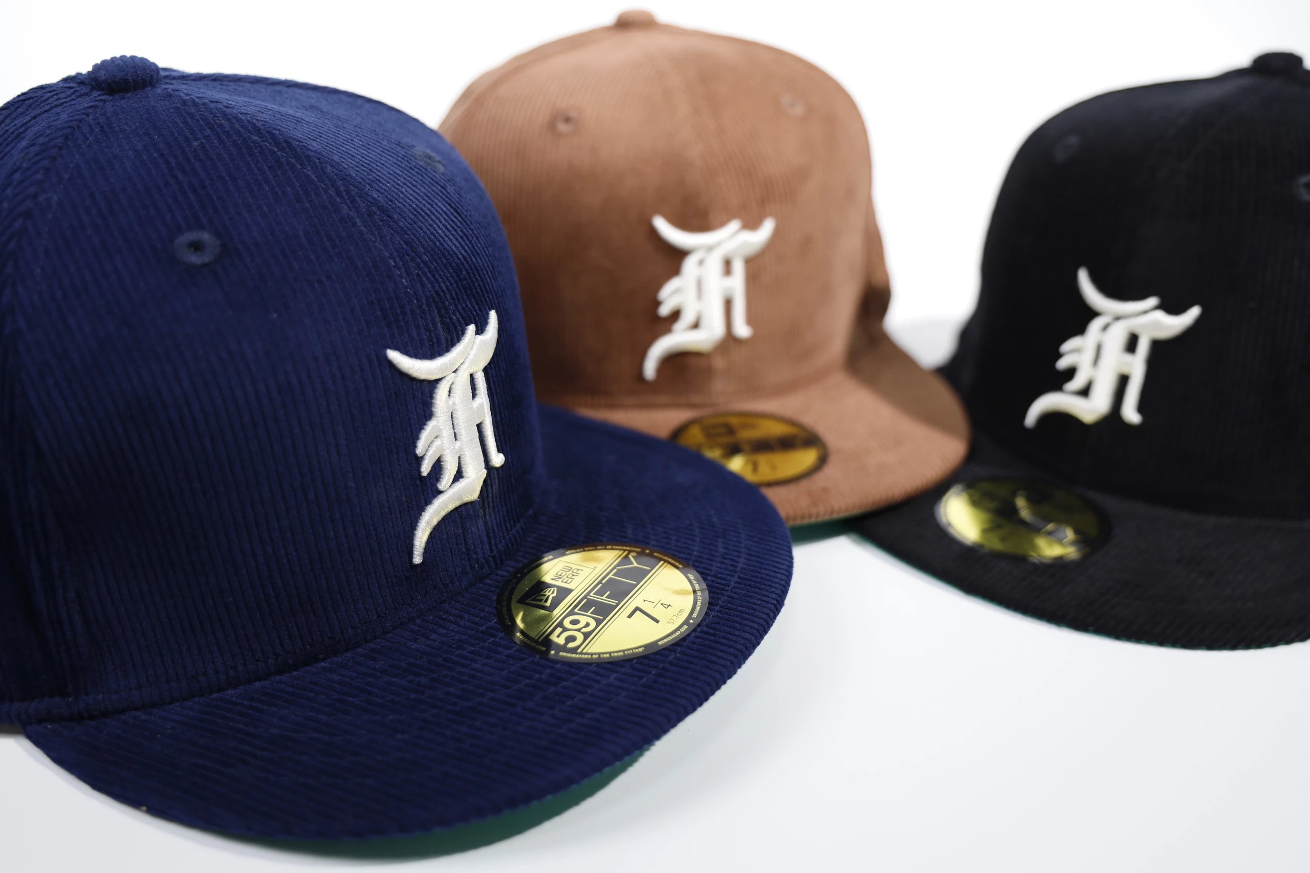 New Era 5950 Essentials Fear of God Black Corduroy Fitted Hat