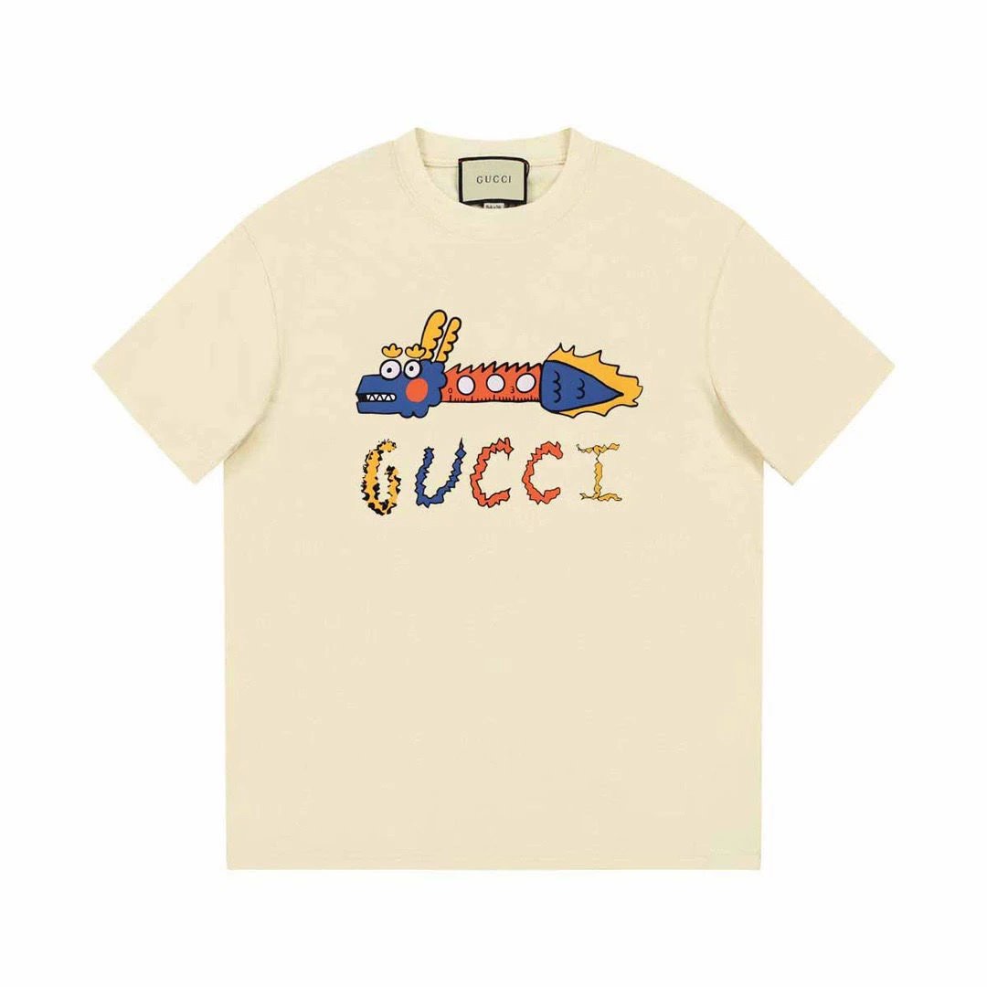 Gucci Dragon Print T-Shirt
