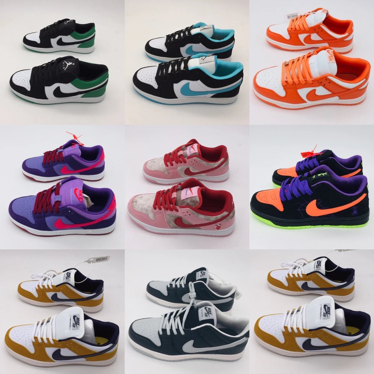Nike Dunk Low Plum耐克树莓紫黑绿脚趾低帮蒂芙尼绿雪城大学情人节万圣节影子灰紫金男女跑步鞋运动鞋篮球鞋