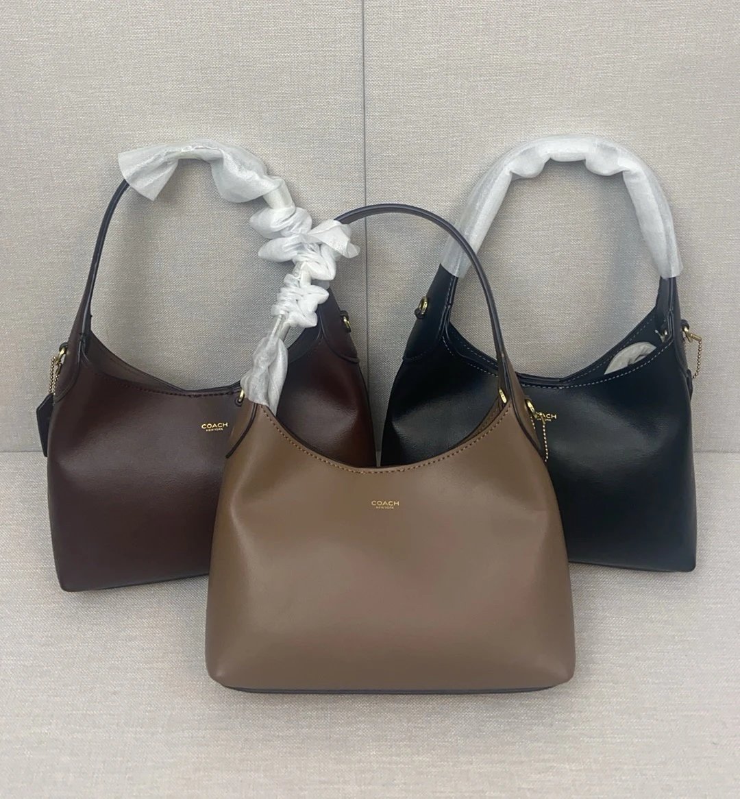 Coach New York Brown Leather Shoulder Bag