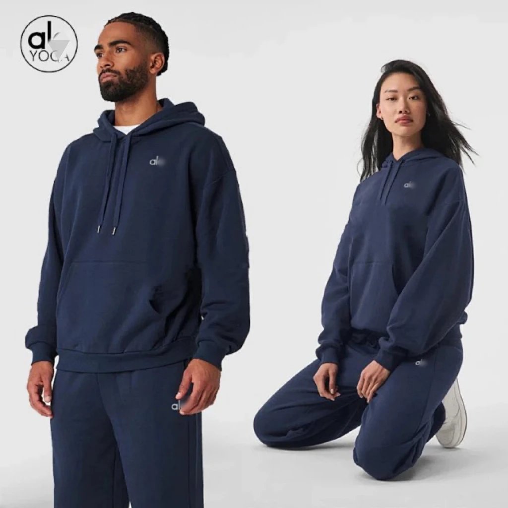 Alo Yoga Hoodie and Sweatpants Set Navy