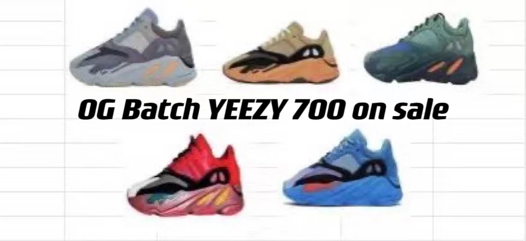 【特价不退换】OG BATCH YEEZY 700