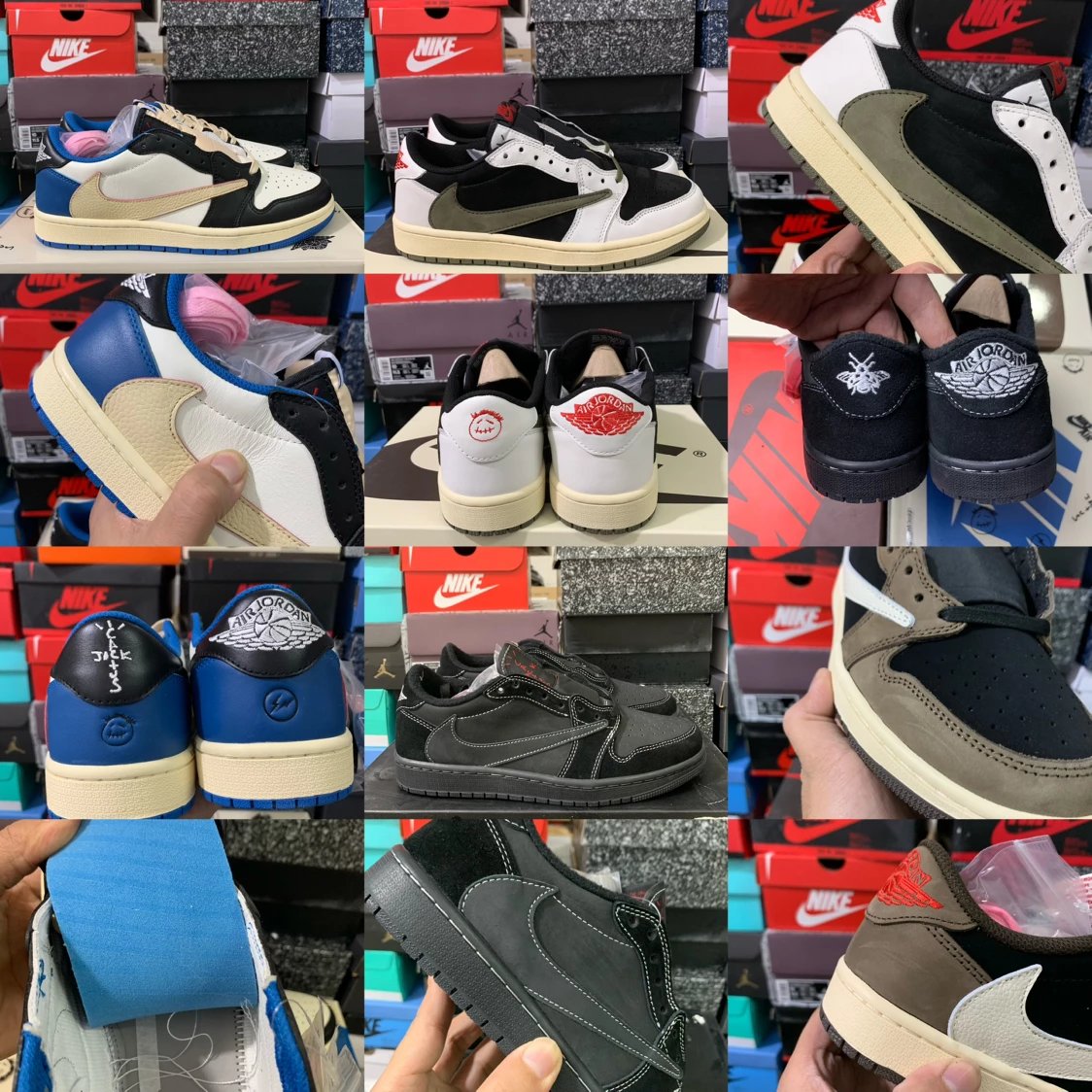 Nike Air Jordan 1 Low Travis Scott Black Phantom