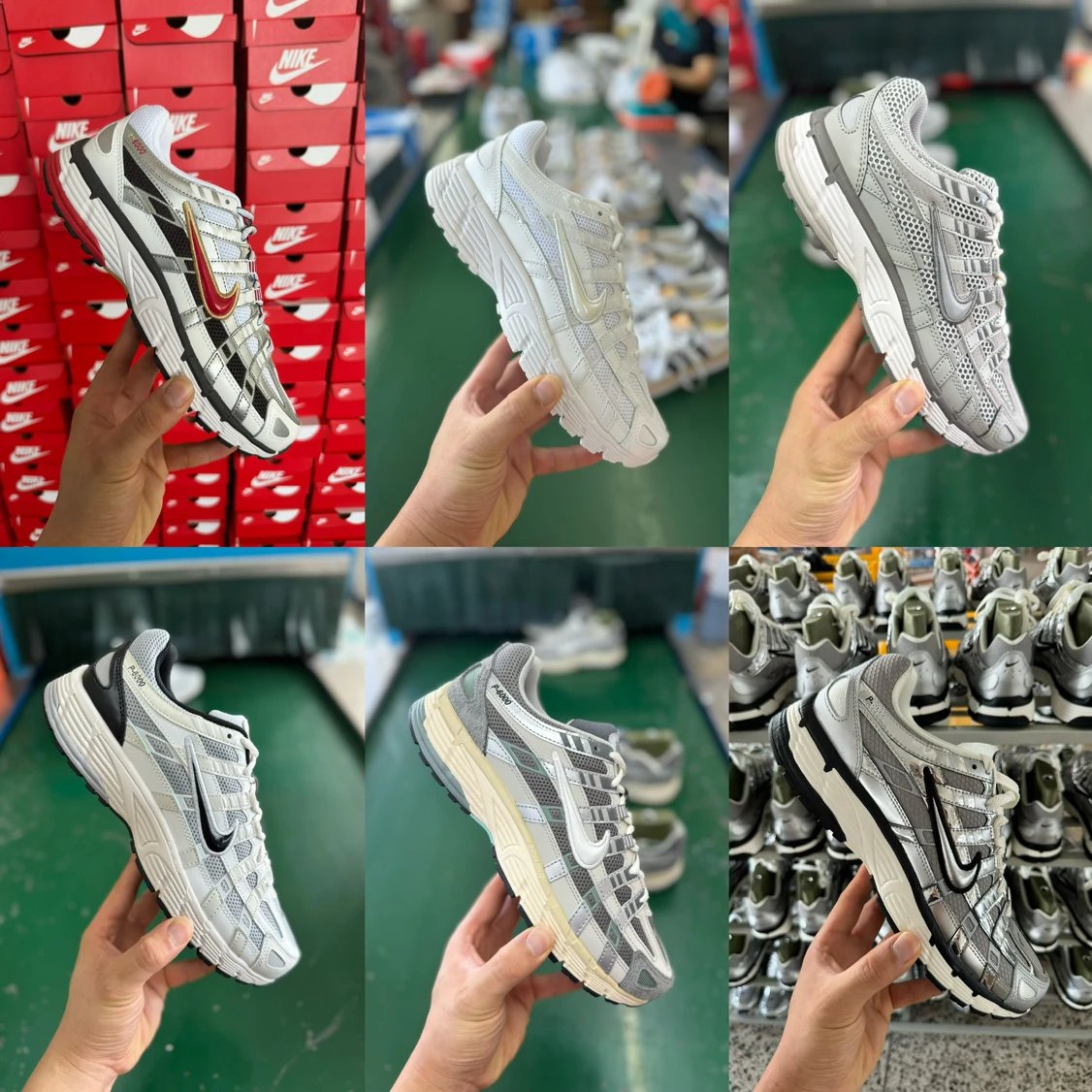 Nike P-6000 White Black