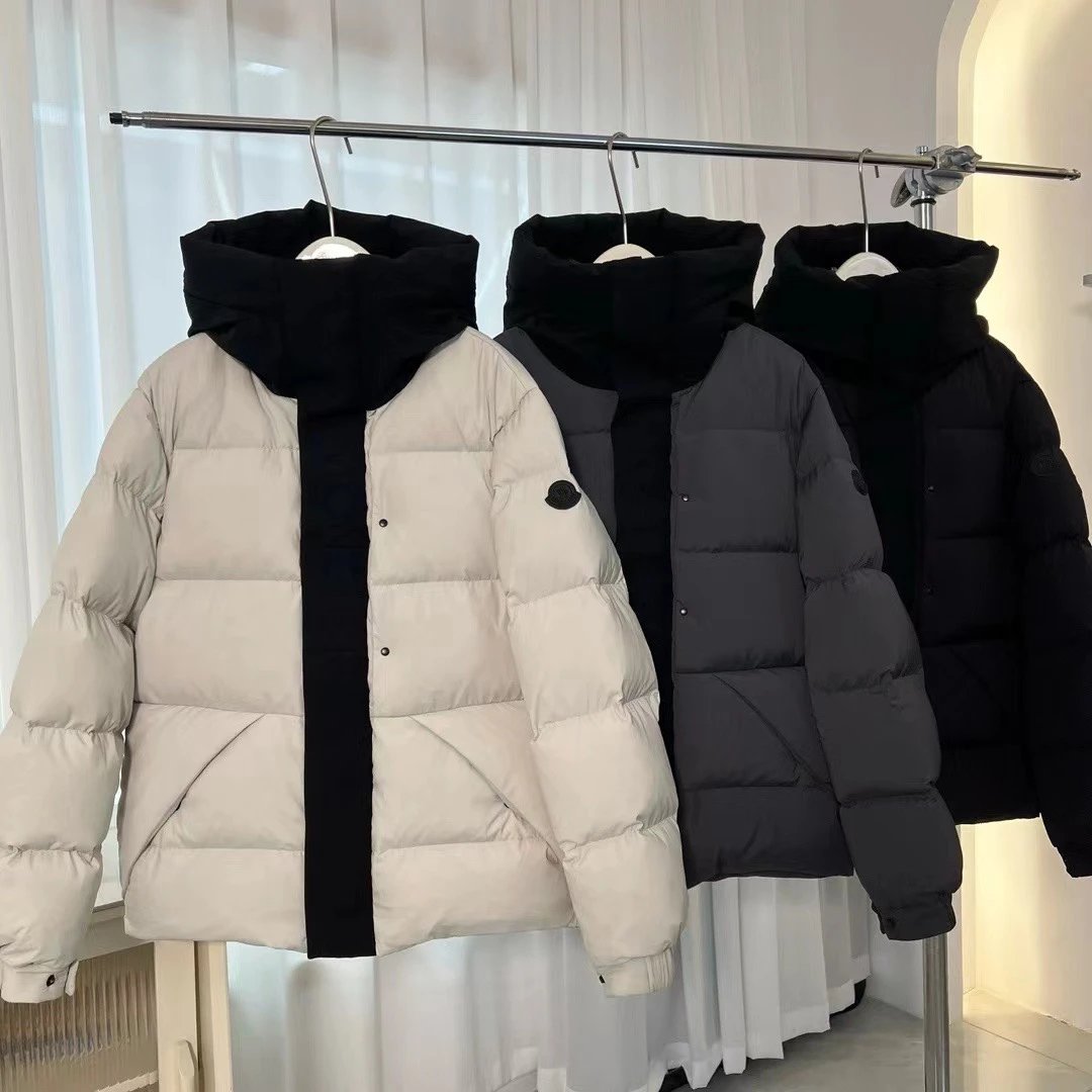 Moncler Puffer Jackets Black Grey White