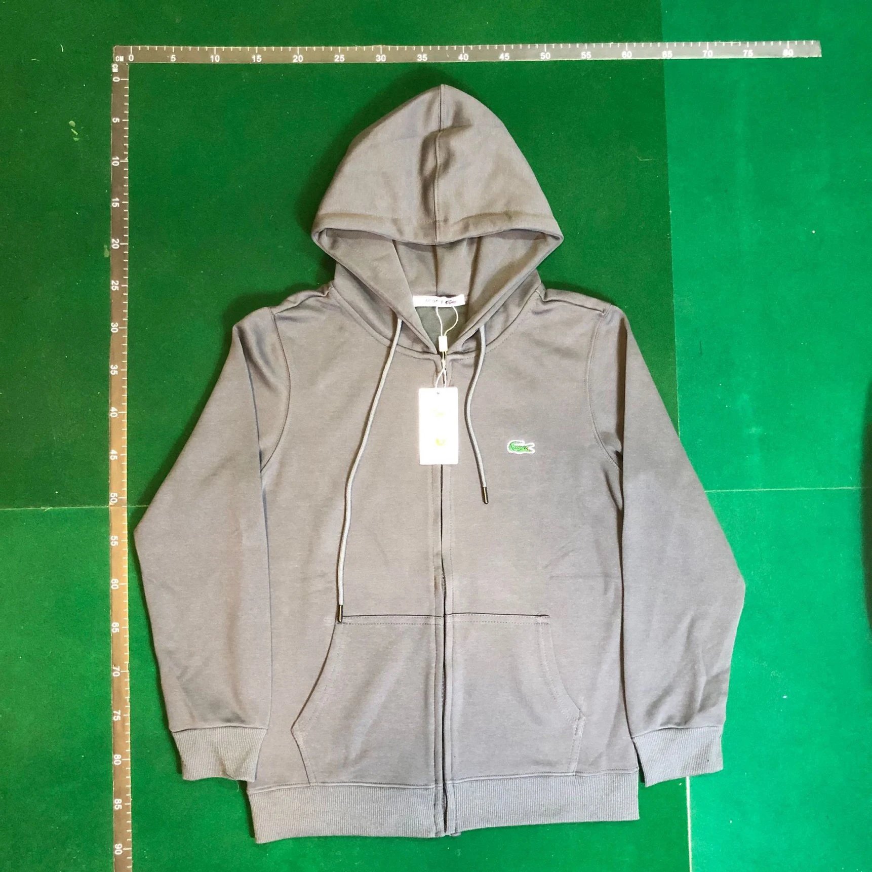 Lacoste embroidered crocodile zip hoodie