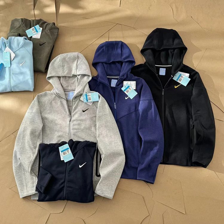 Noc casual sports zipper sweatshirt jacket and sweatpants set