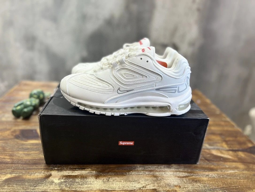 Ni*e air max 98 TL sup**me 潮流复古 防滑耐磨透气 低帮 运动休闲鞋