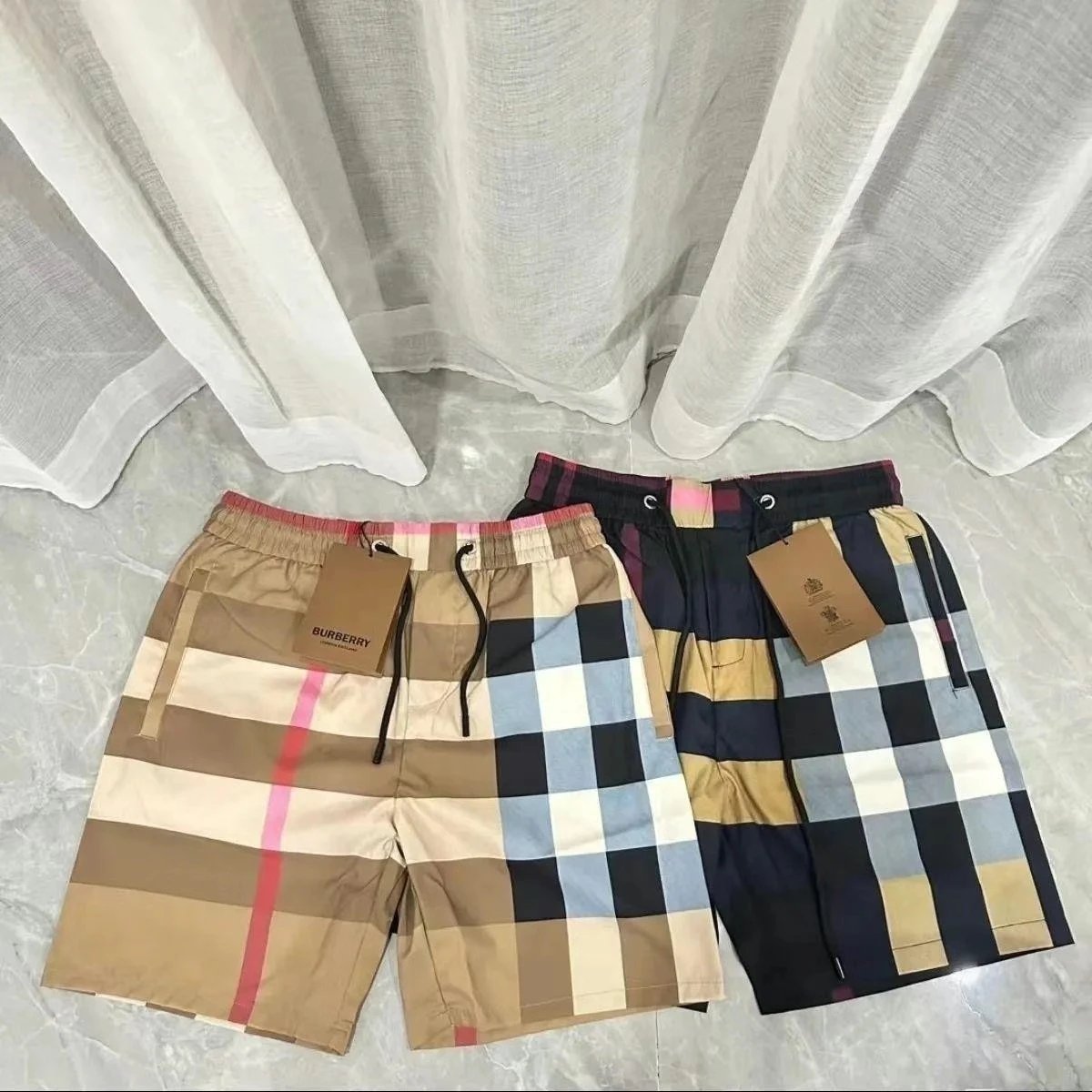 Burberry Plaid Shorts