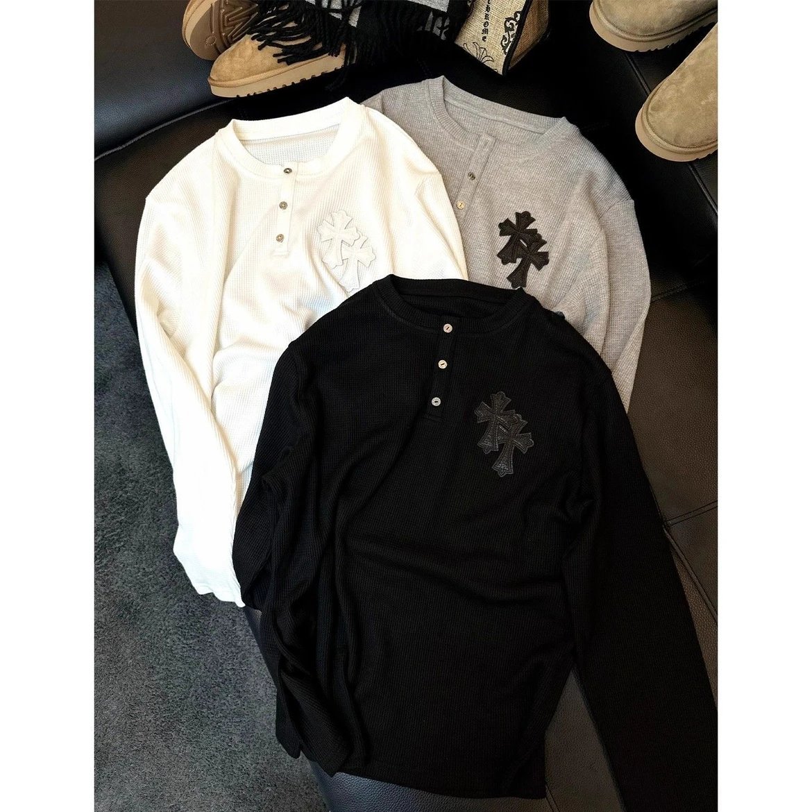Chrome Hearts Long Sleeve Henley
