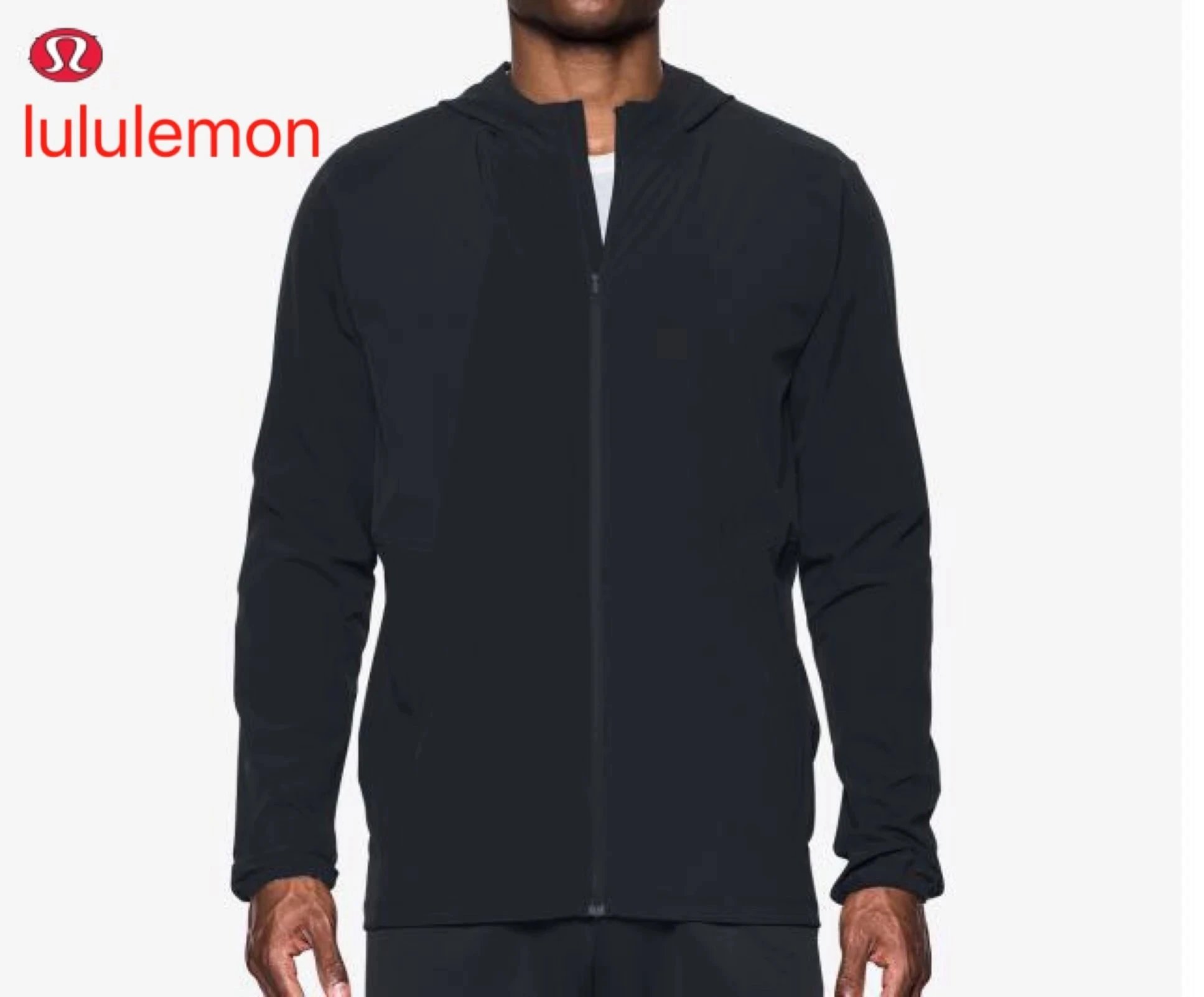 lululemon Men's Black Hooded Jacket