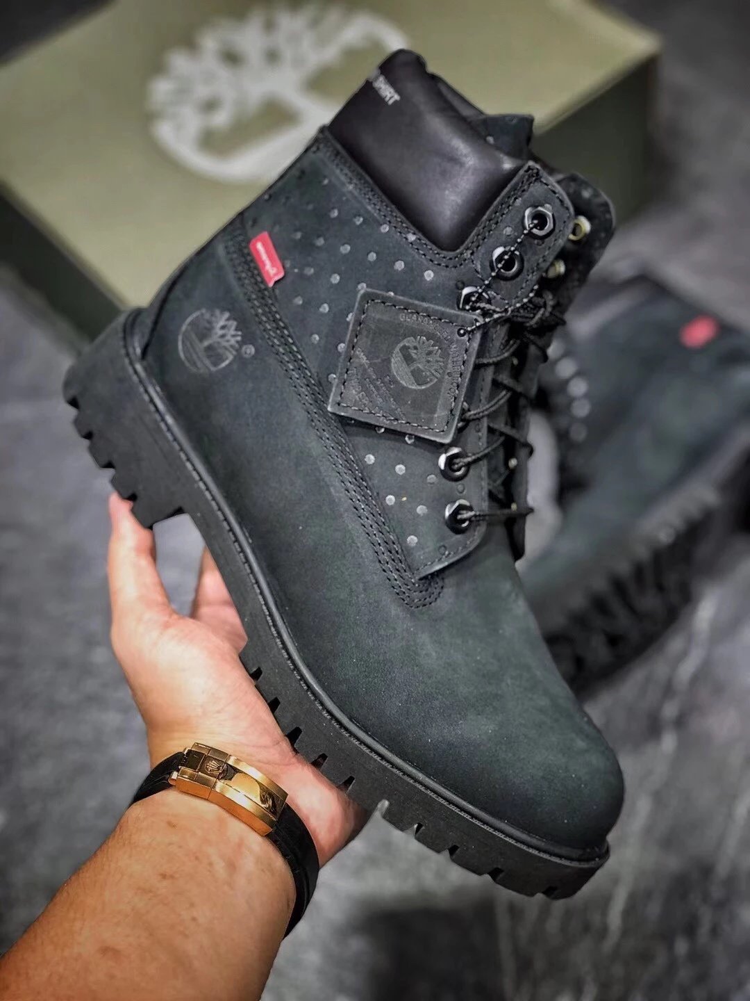 TimberlandxSupreme联名男女款天伯伦踢不烂大黄靴