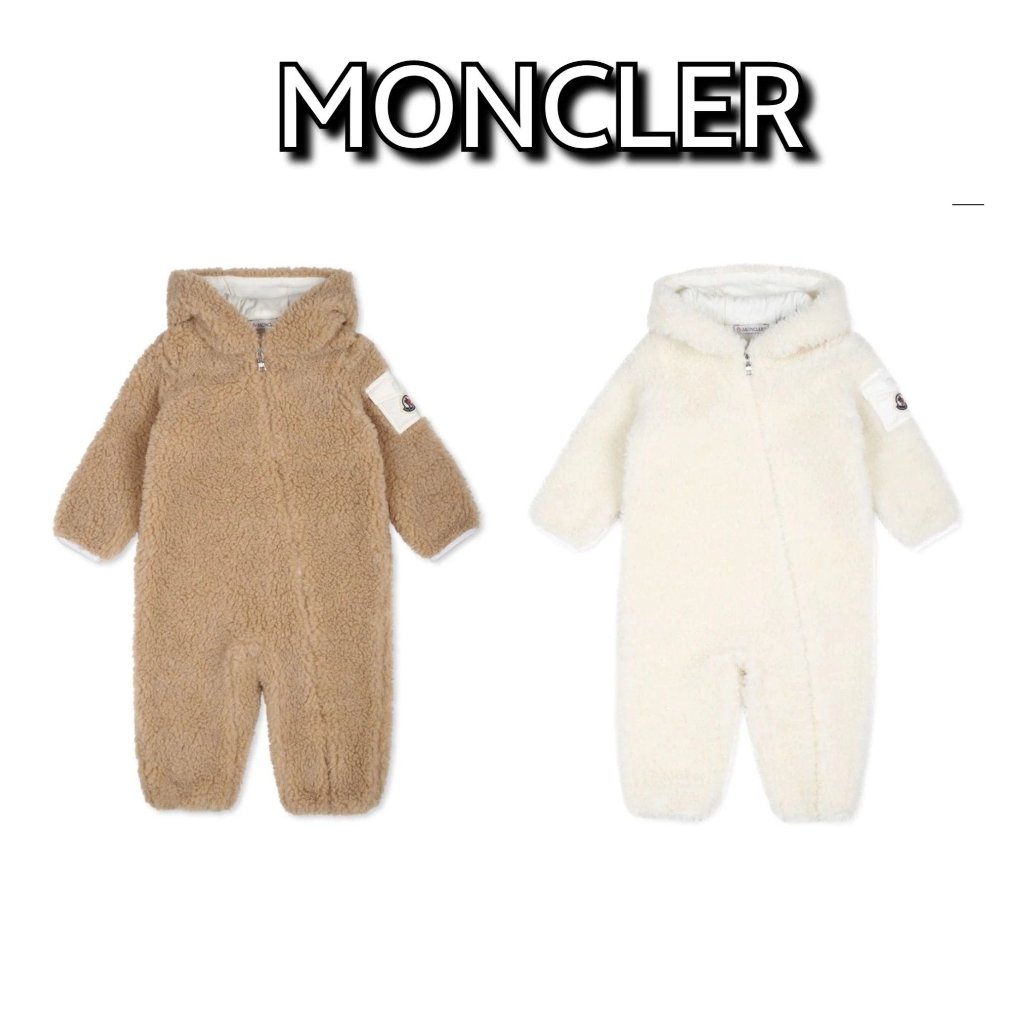 M-2024秋冬新款婴童款男女宝原版定制款M连体爬服,今年最新款的面料是小羊驼的，去年是冰岛绒，原版面料又升级了,扣子喷漆，袖口布袋要开剪，袖口脚口是两种规格的牛筋，超长连体拉链 ，尺码80/90/1 QC photo from TAOBAO on Qualit.ly