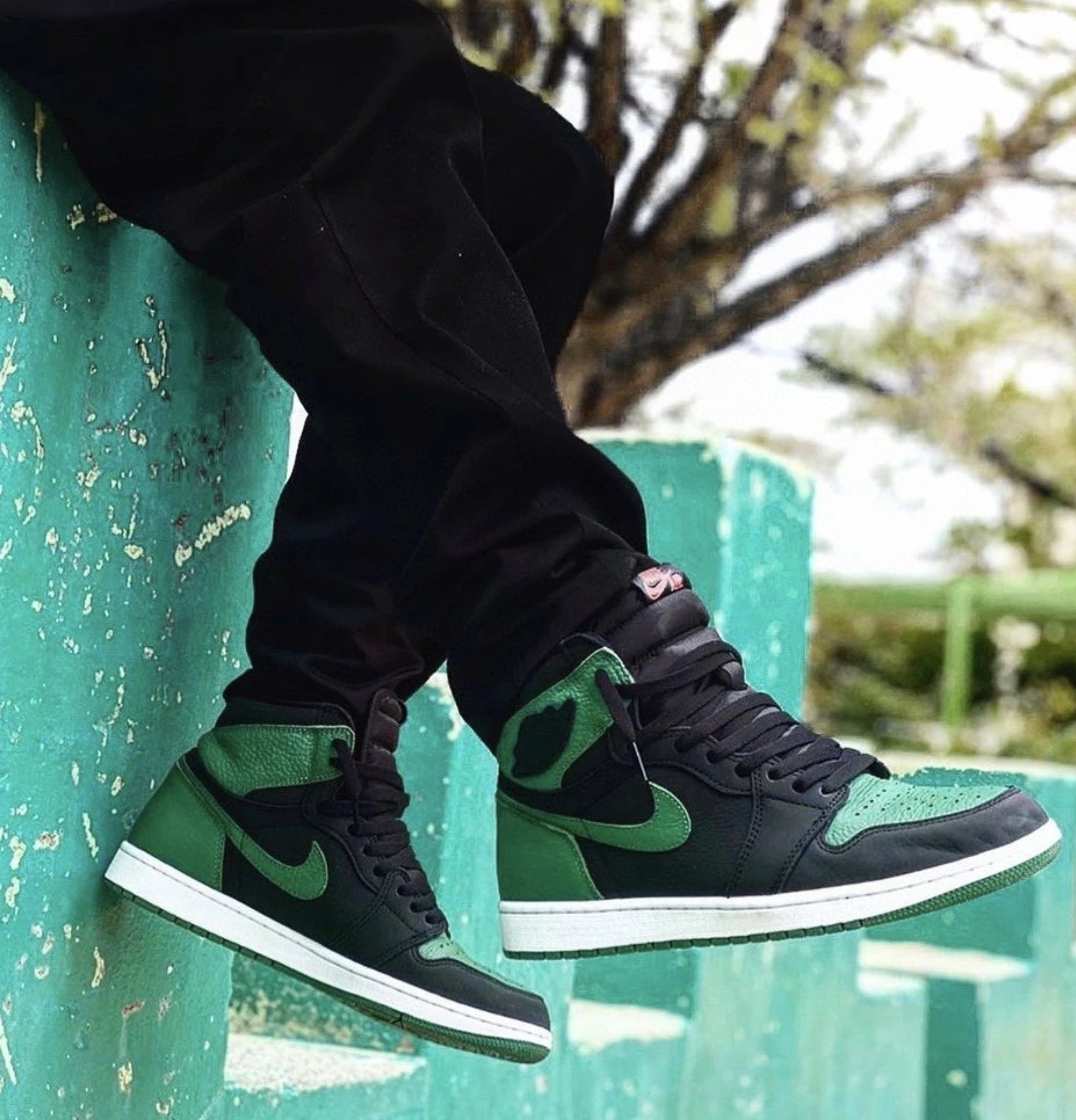 纯原Air Jordan 1 Pine Green AJ1乔1黑绿篮球鞋555088-030乔丹男鞋运动鞋休闲鞋板鞋