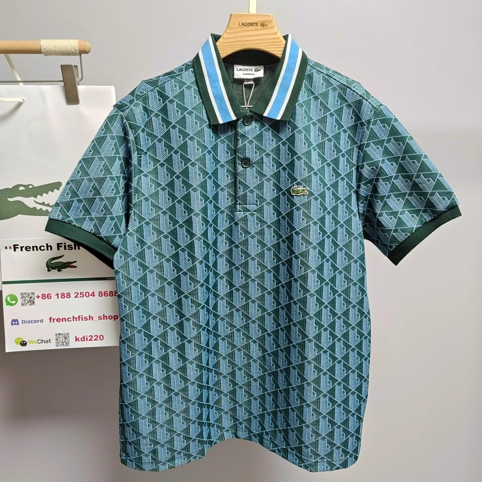 Lacoste Monogram Classic Fit Polo