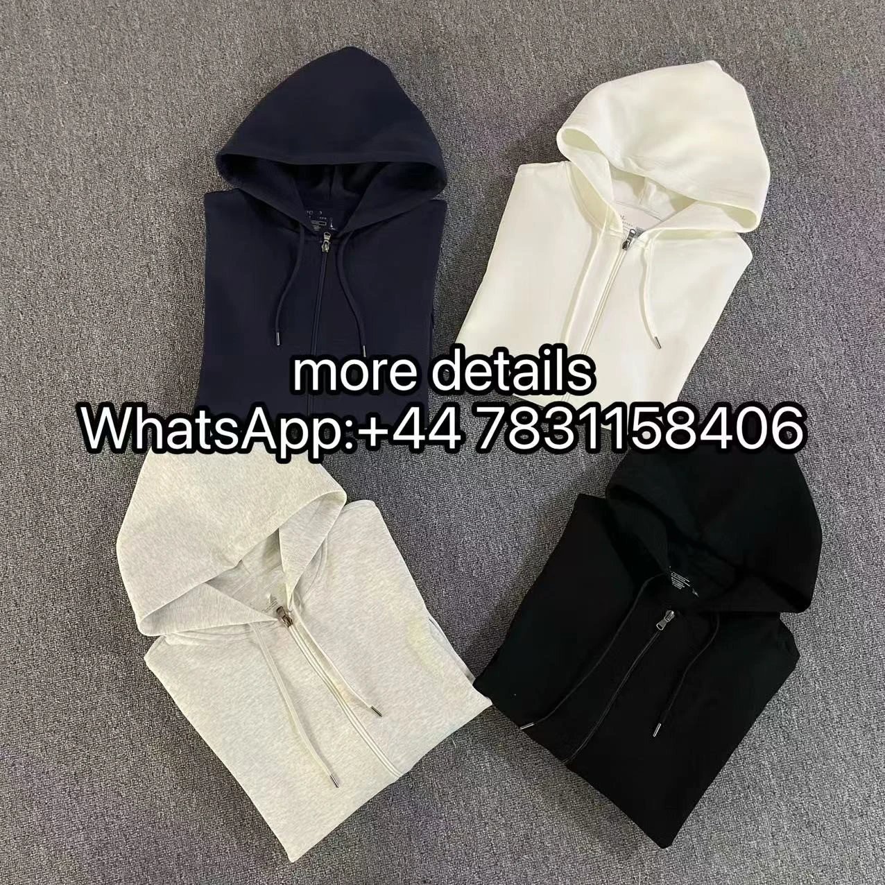 zip hoodie(inner edging)