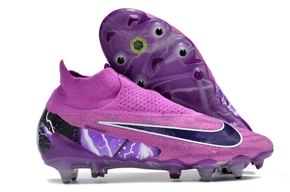 耐克高帮幻影GX桔色双层防水鱼丝全针织SG足球鞋Nike Phantom- GX Elite DF Link SG Anti Clog39-45